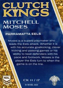 2023 NRL Traders Elite - Clutch Kings #CK11 Mitchell Moses Back